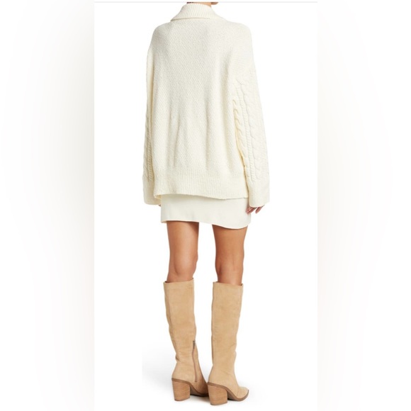 Free People Laurel Sweater Moonglow Size Large EUC - Picture 2 of 4